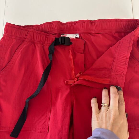 Topo Designs nylon pants women’s size medium red hike camp outdoor track - Picture 4 of 9